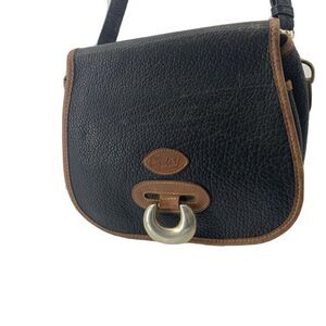 Vintage Circle Y Leather Western Crossbody Bag